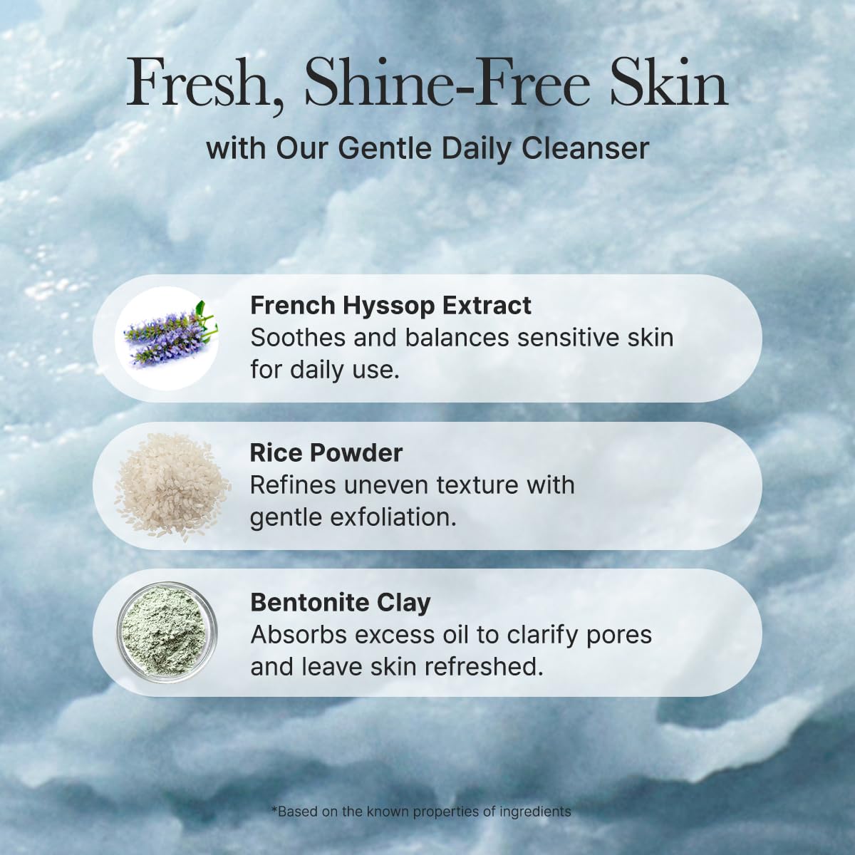 Arencia Blue Hyssop+ Rice Mochi Cleanser (120g)