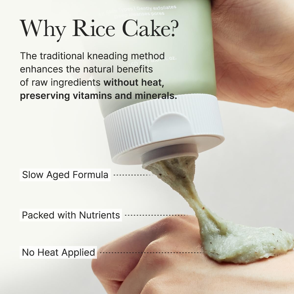 Arencia Green Tea + LHA Deep Pore Rice Cake Cleanser (150g)