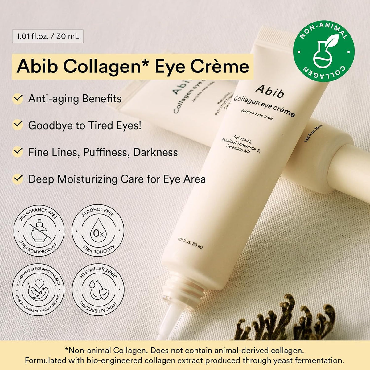 [ABIB] COLLAGEN EYE CRÈME JERICHO ROSE TUBE 30ml