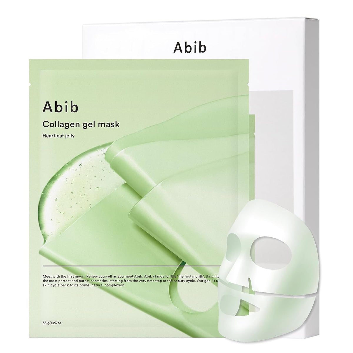 [ABIB] COLLAGEN GEL MASK HEARTLEAF JELLY 140g / 4ea