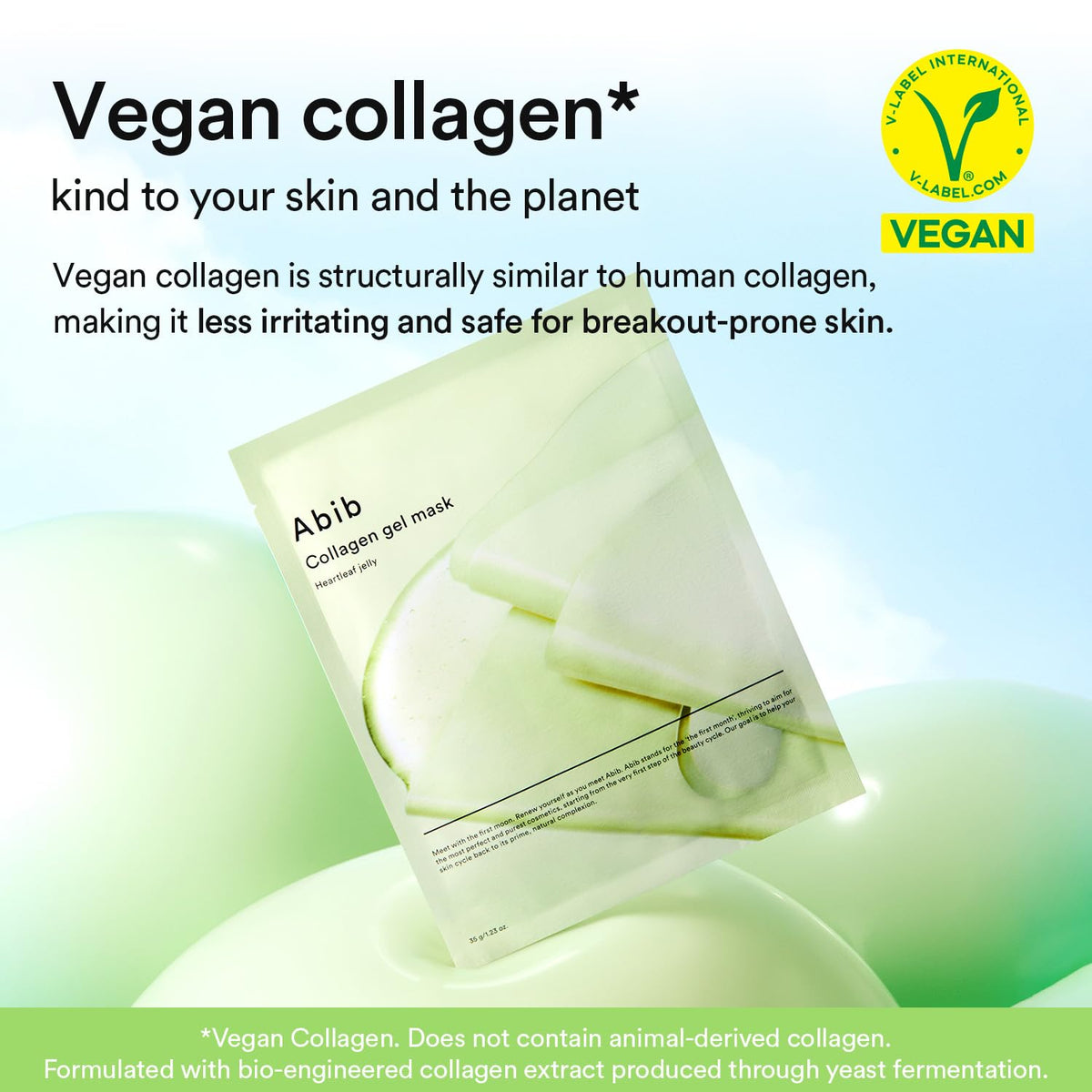 [ABIB] COLLAGEN GEL MASK HEARTLEAF JELLY 140g / 4ea