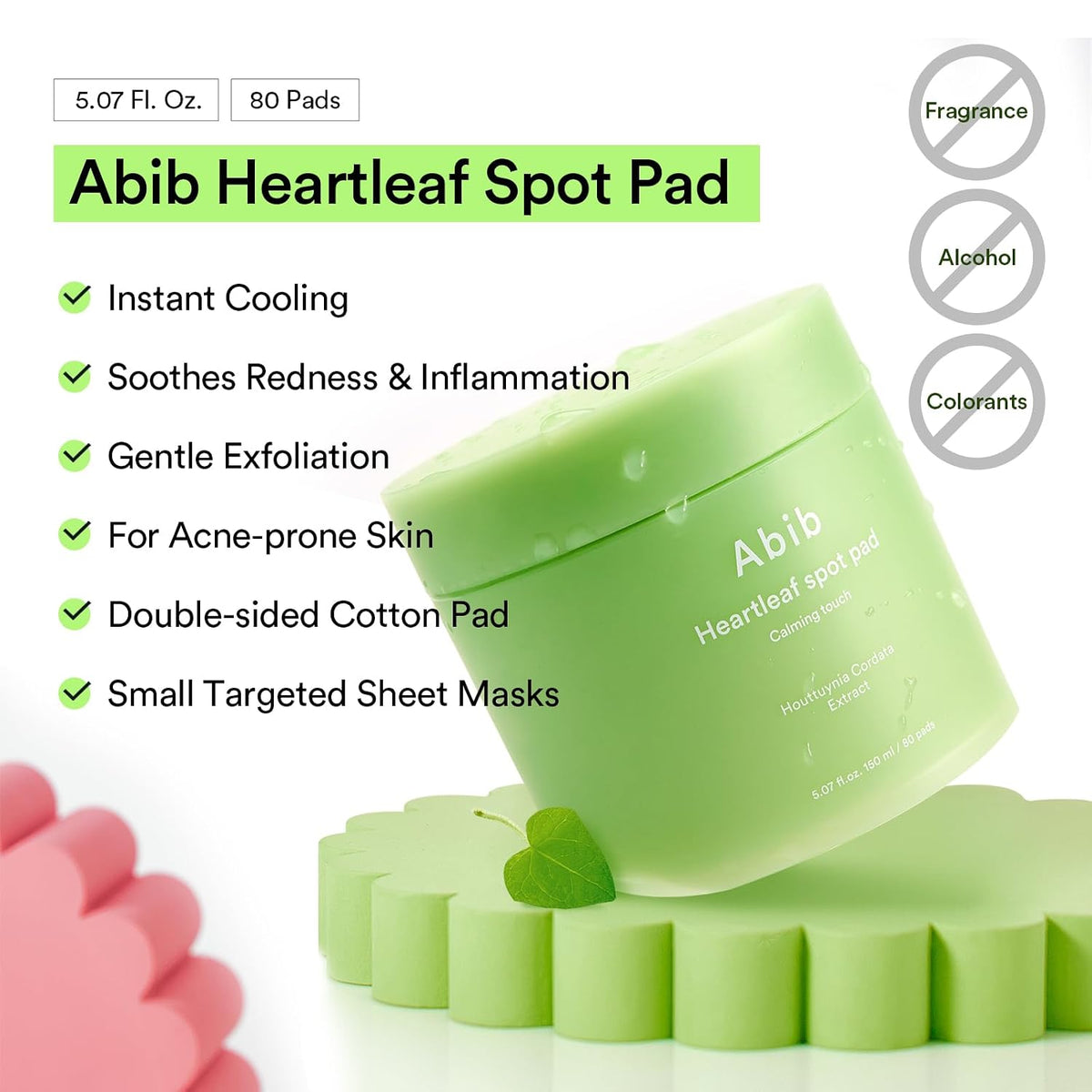[ABIB] HEARTLEAF SPOT PAD CALMING TOUCH 150ml (80 pads)