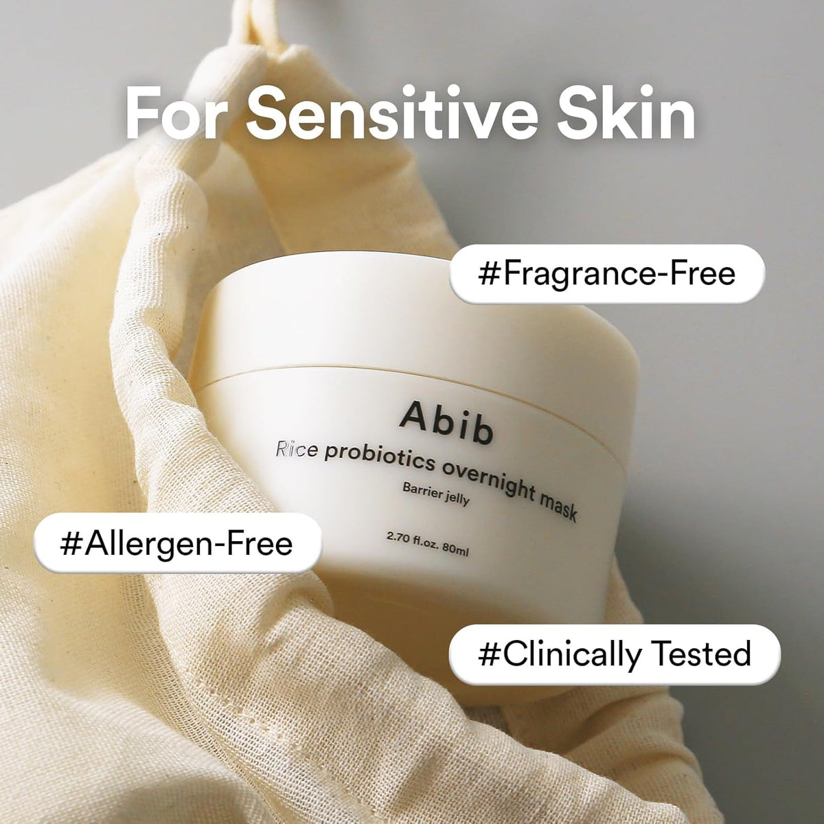 [ABIB] RICE PROBIOTICS OVERNIGHT MASK BARRIER JELLY 80ml