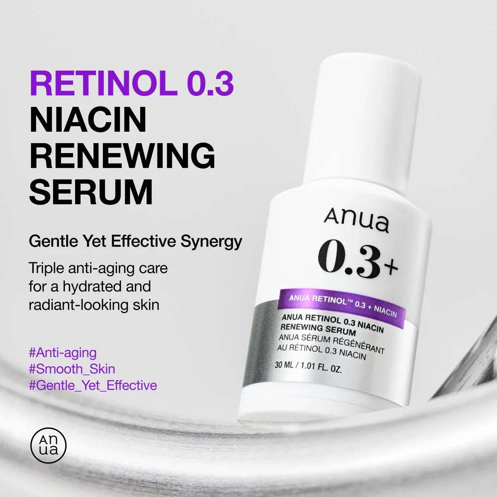 [ANUA] RETINOL 0.3 + NIACIN RENEWING SERUM 30ml