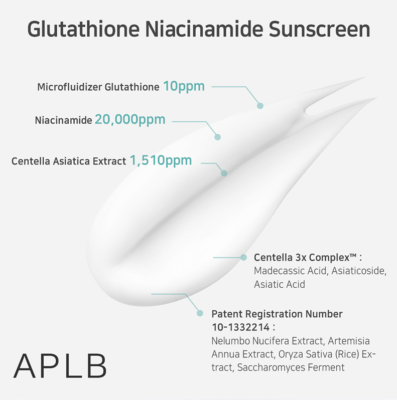 [APLB] GLUTATHIONE NIACINAMIDE SUNSCREEN 40ml