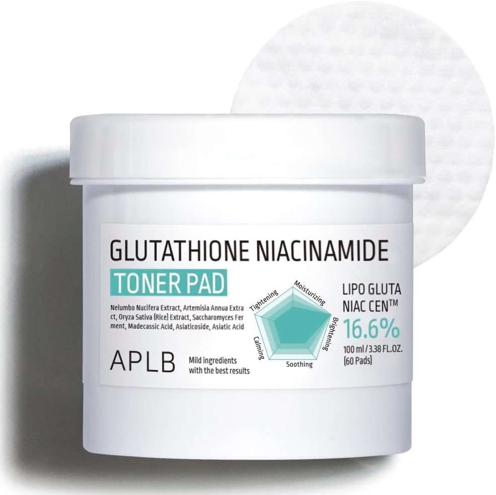 [APLB] GLUTATHIONE NIACINAMIDE TONER PAD 100ml / 60 pads