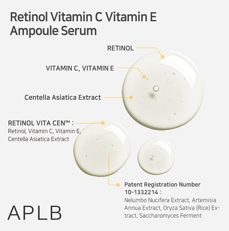 [APLB] RETINOL VITAMIN C VITAMIN E AMPOULE SERUM 40ml