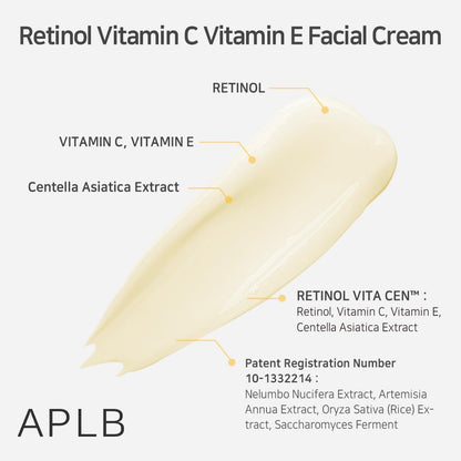 [APLB] RETINOL VITAMIN C VITAMIN E FACIAL CREAM 55ml
