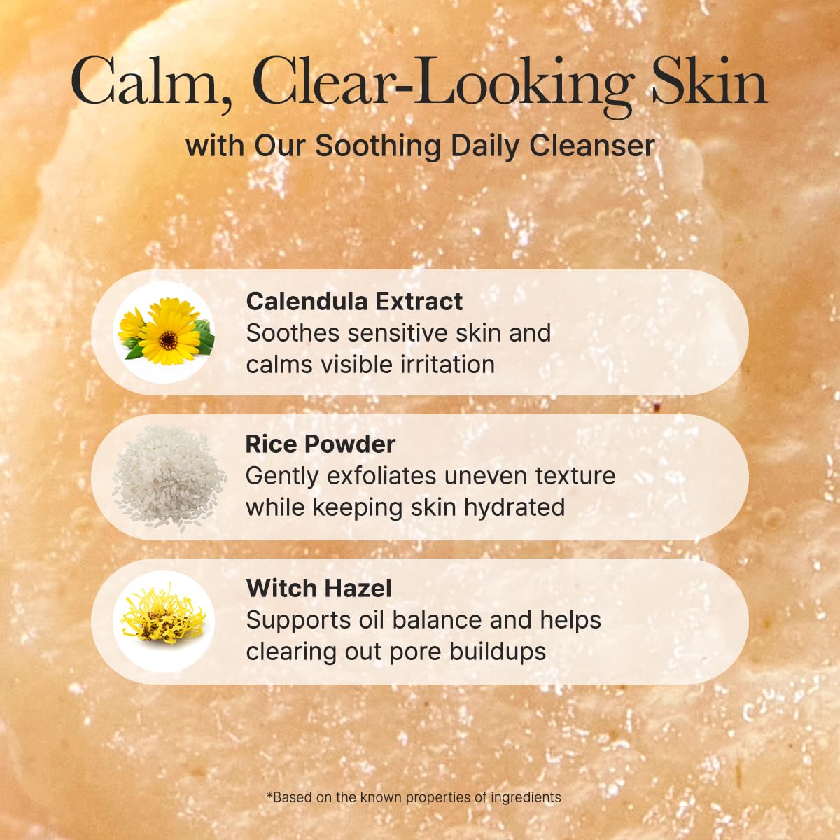 Arencia Calendula Rice Mochi Cleanser (120g)