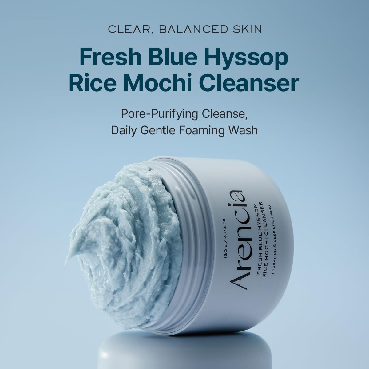 Arencia Blue Hyssop+ Rice Mochi Cleanser (120g)