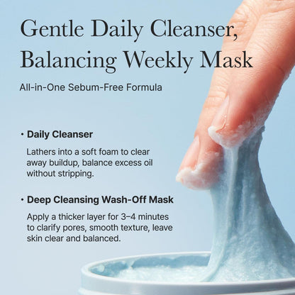 Arencia Blue Hyssop+ Rice Mochi Cleanser (120g)