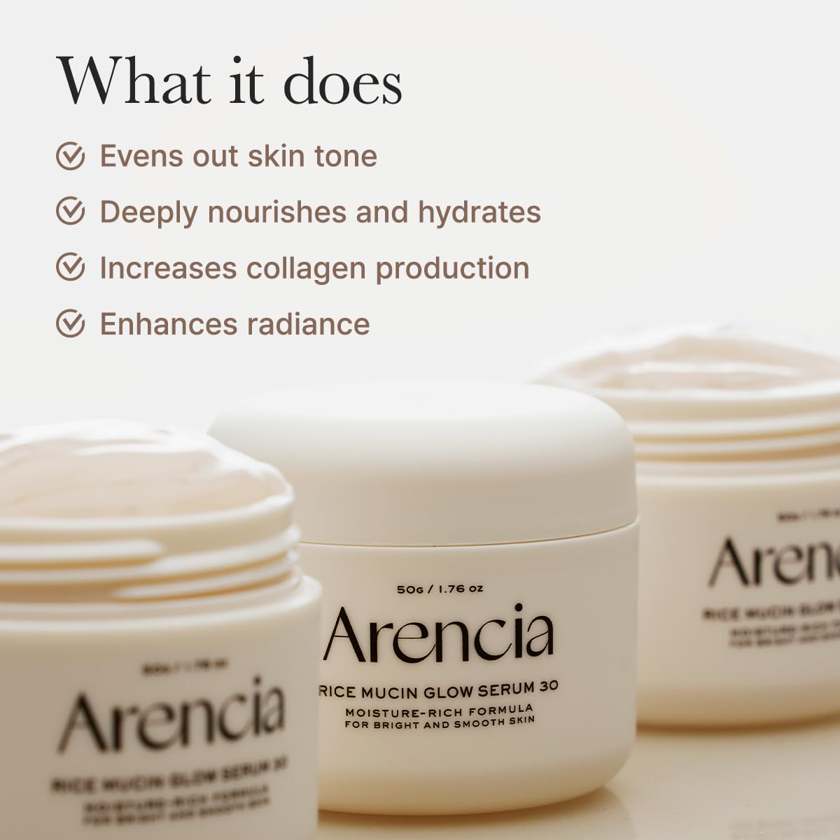 Arencia Rice Mucin Glow Serum 30 (50g)