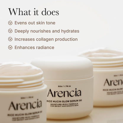 Arencia Rice Mucin Glow Serum 30 (50g)