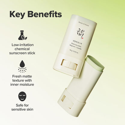 [Beauty of Joseon] Matte Sun Stick: Mugwort + Camelia 18g