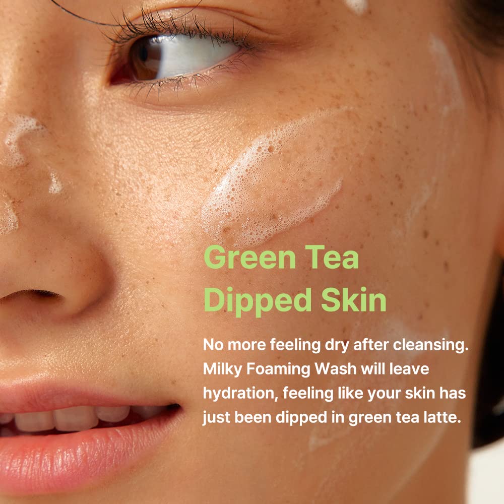 [By Wishtrend] By Wishtrend Green Tea & Enzyme Milky Foaming Wash 140ml