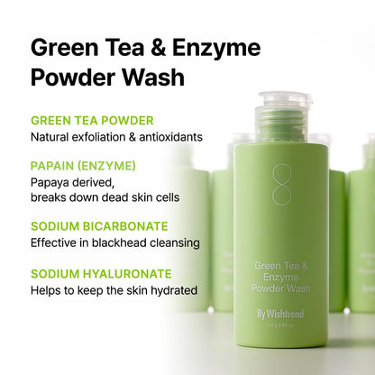 [By Wishtrend] By Wishtrend Green Tea & Enzyme Powder Wash 110g
