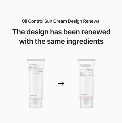 [CELIMAX] OIL CONTROL LIGHT SUNSCREEN 40ML