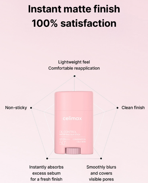 [CELIMAX] OIL CONTROL MATTIFYING SUN STICK 19G