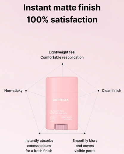 [CELIMAX] OIL CONTROL MATTIFYING SUN STICK 19G