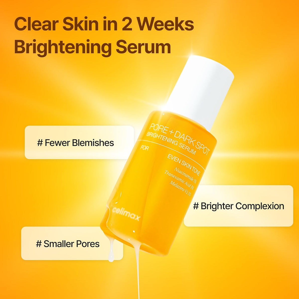 [CELIMAX] PORE+DARK SPOT BRIGHTENING SERUM 30ML