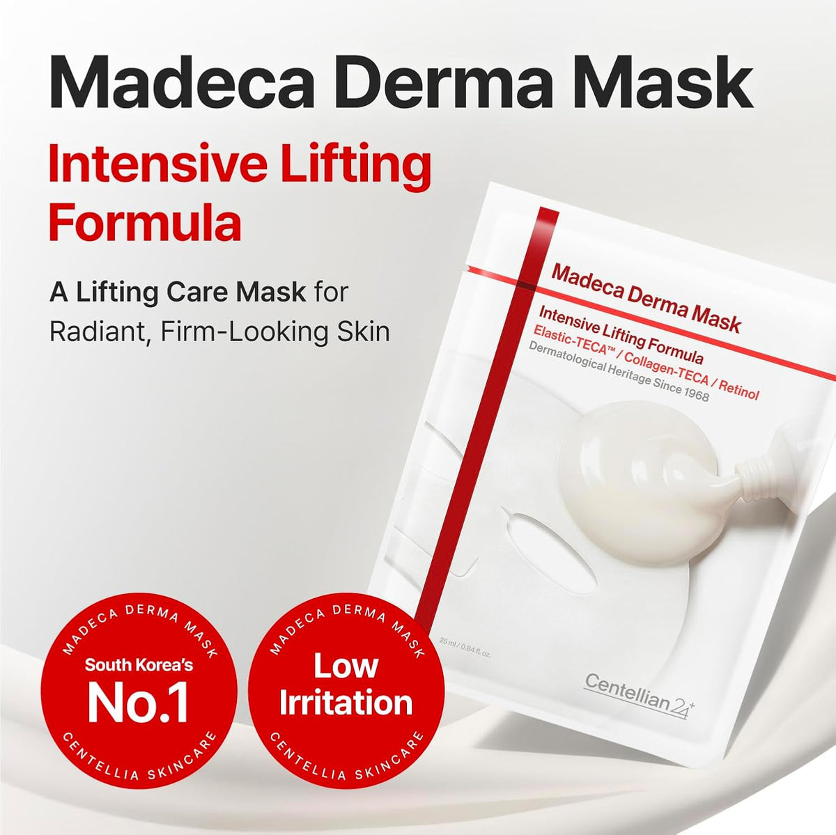 [Centellian24] Madeca Derma Mask – Intensive Lifting Formula 25ml × 10 sheets