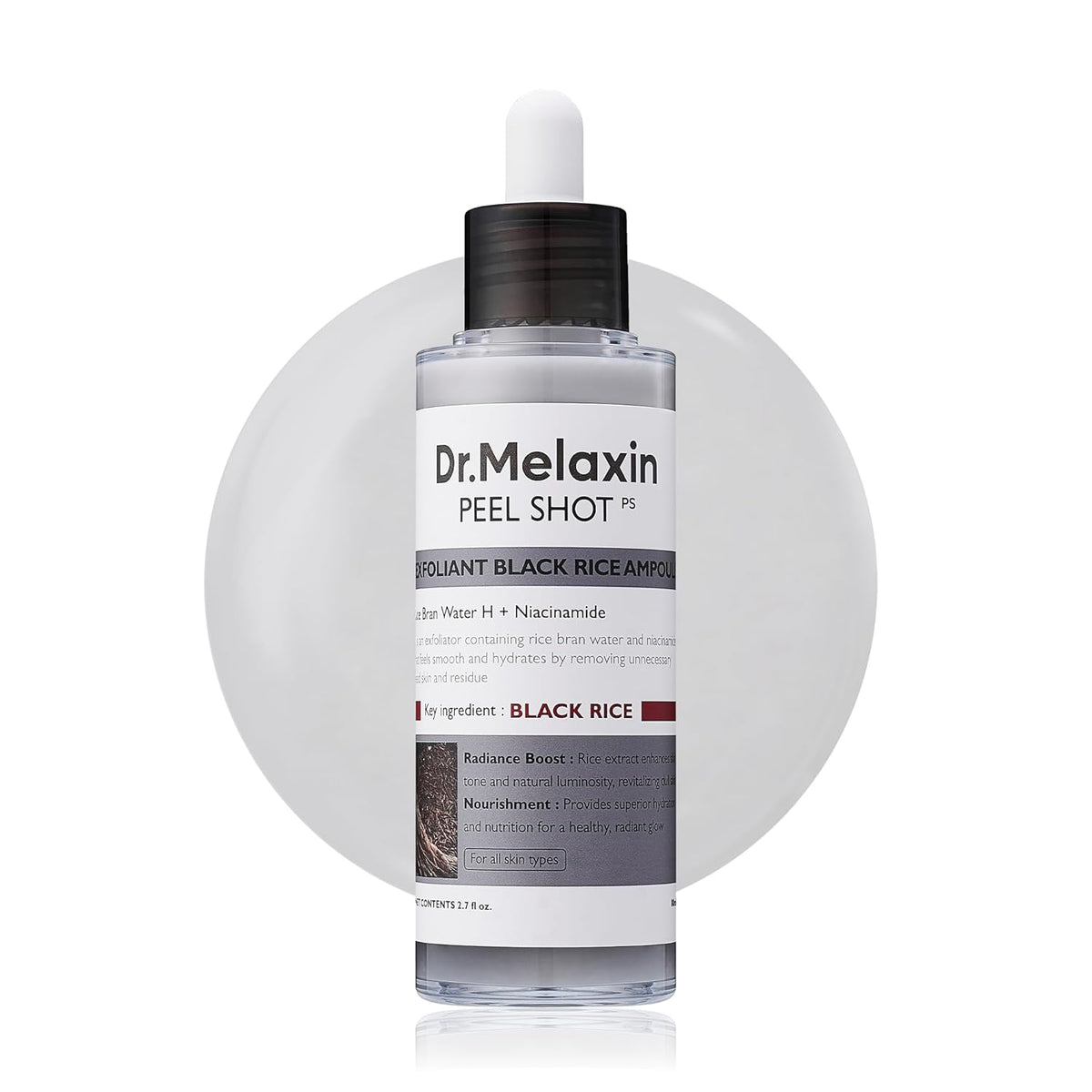 [Dr.Melaxin] Dr.Melaxin Peel Shot Exfoliant Black Rice Ampoule 80ml