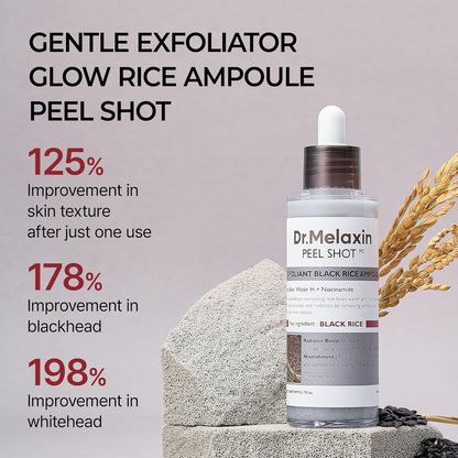 [Dr.Melaxin] Dr.Melaxin Peel Shot Exfoliant Black Rice Ampoule 80ml