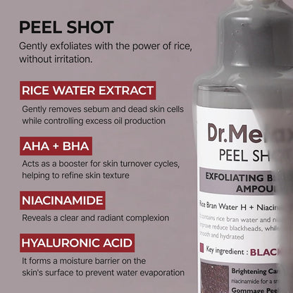[Dr.Melaxin] Dr.Melaxin Peel Shot Exfoliant Black Rice Ampoule 80ml
