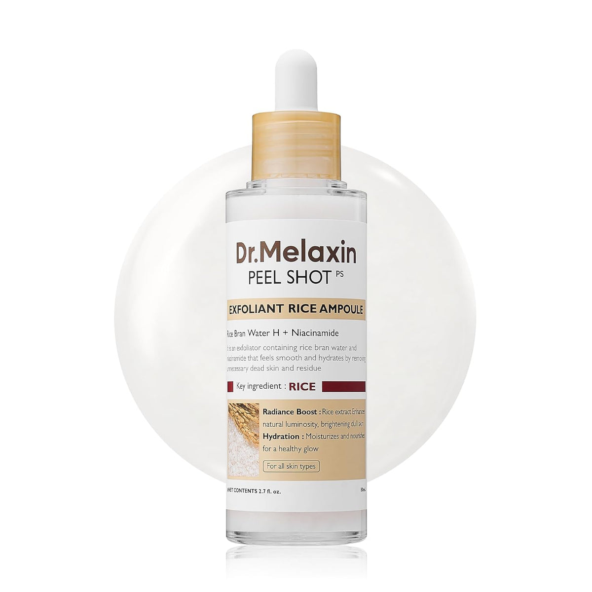 [Dr.Melaxin] Dr.Melaxin Peel Shot Exfoliating White Rice Ampoule 80ml