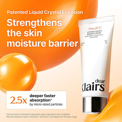 [Dear, Klairs] Dear Klairs Vitamin Toning Barrier Cream 60g