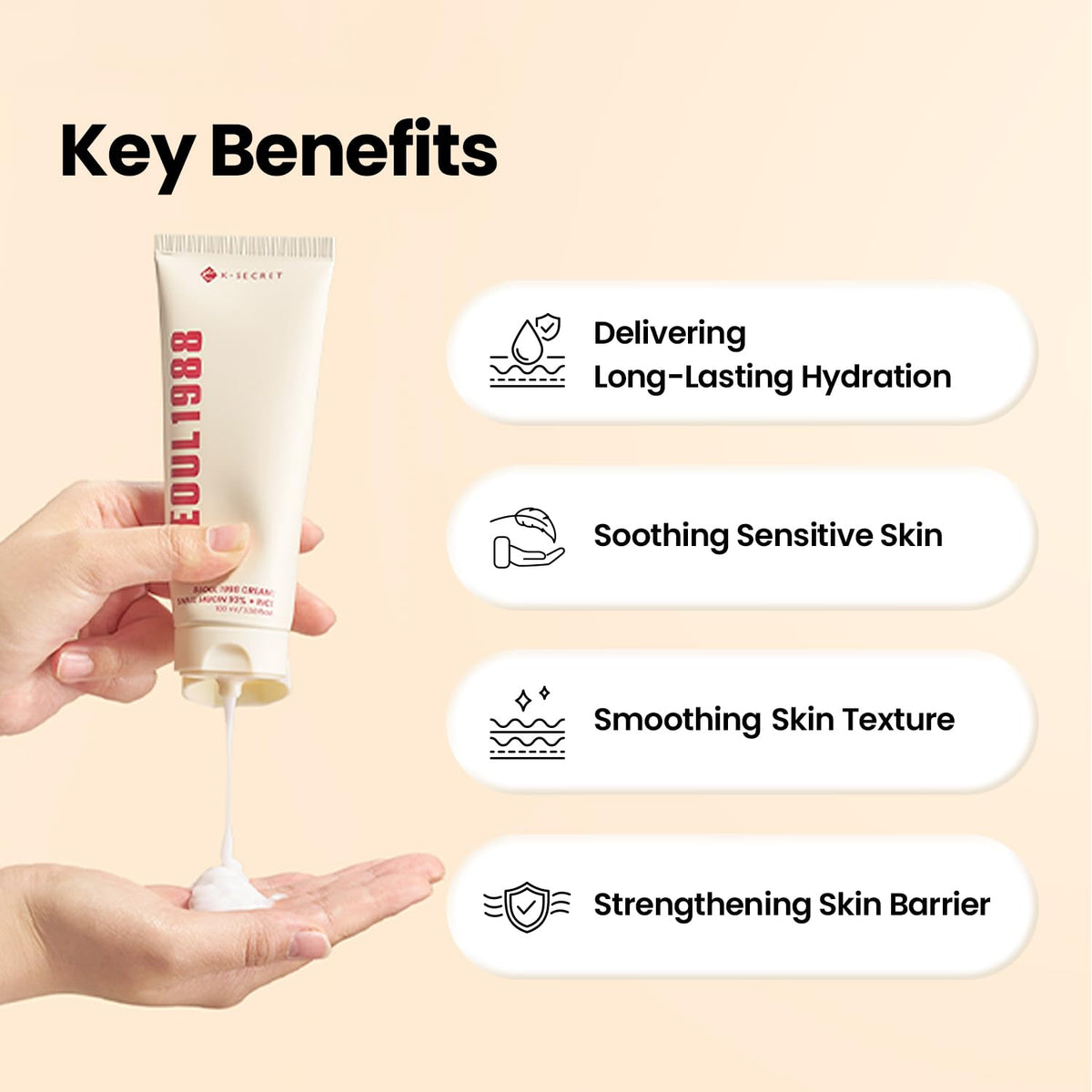[KSECRET] SEOUL 1988 Cream: Snail Mucin 93% + Rice 100g