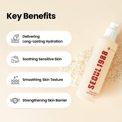 [KSECRET] SEOUL 1988 Essence: Snail Mucin 97% + Rice 100g