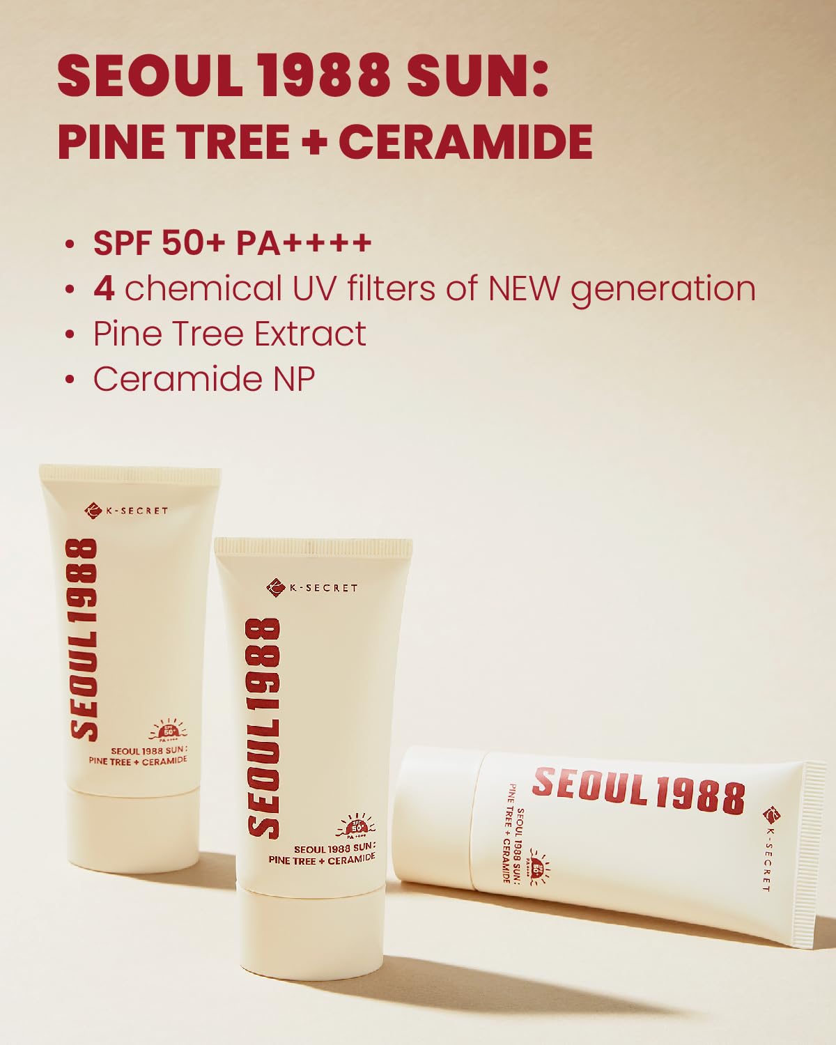 [KSECRET] SEOUL 1988 Sun: Pine Tree + Ceramide 50g