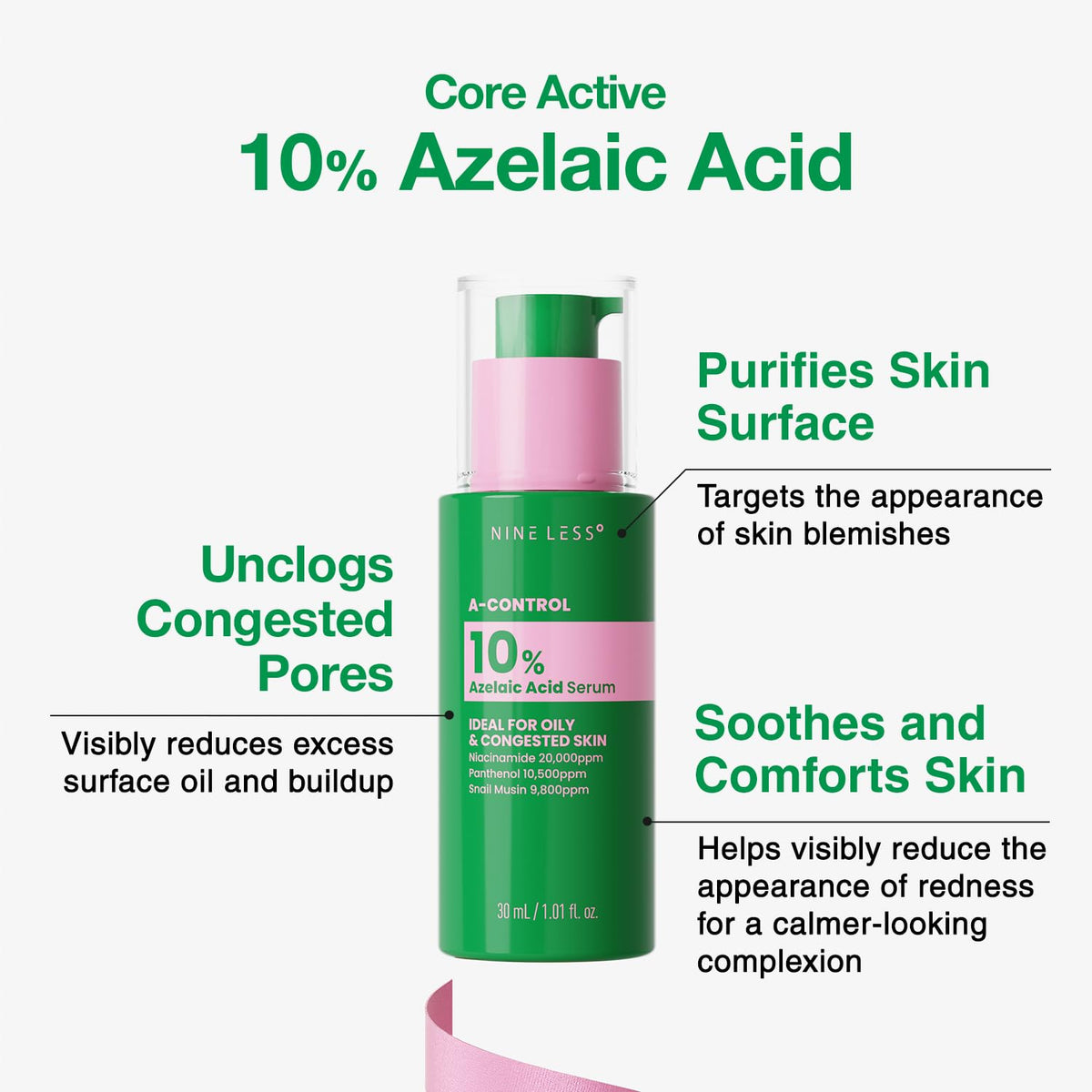[NINELESS] A-Control 10% Azelaic Acid Serum 30ml