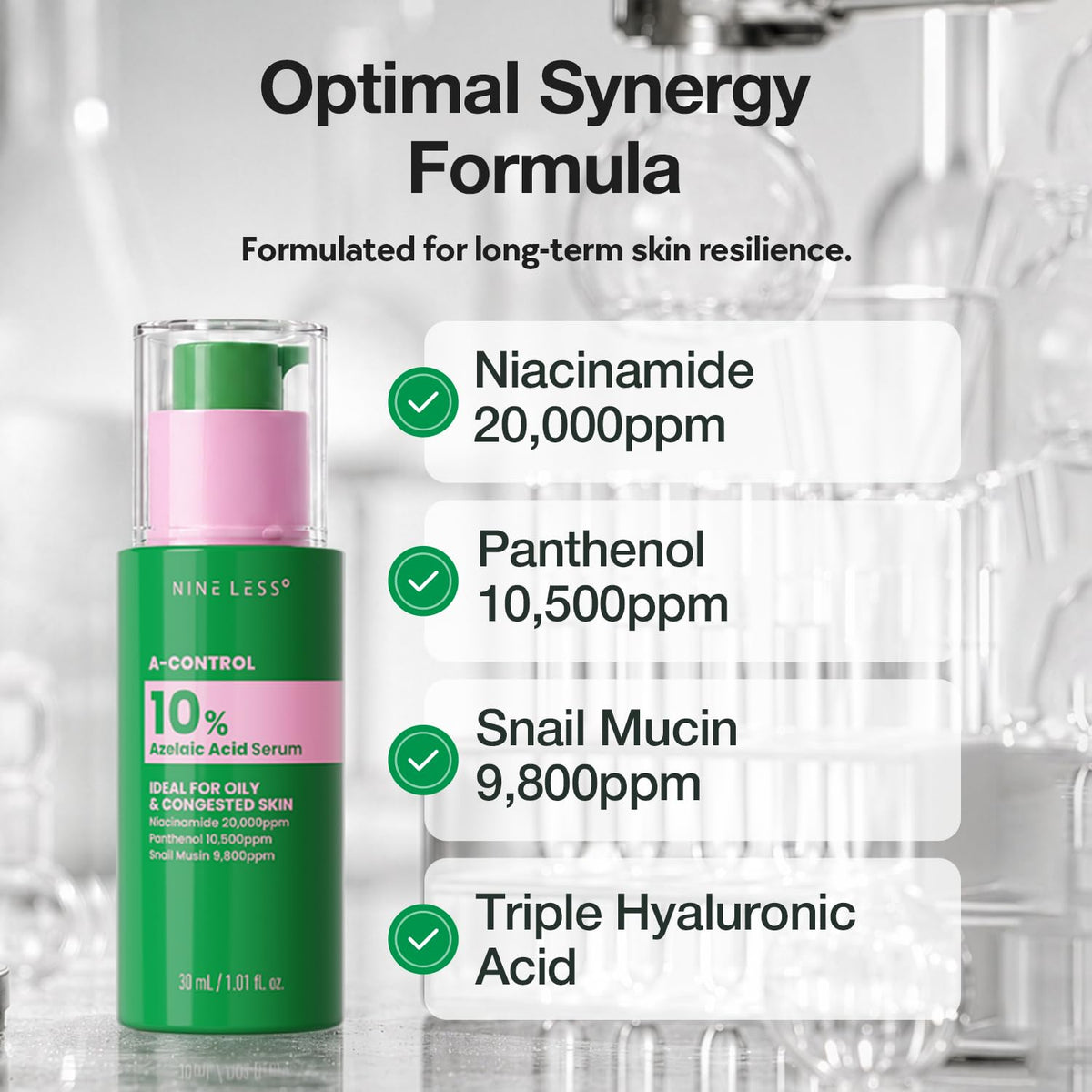 [NINELESS] A-Control 10% Azelaic Acid Serum 30ml