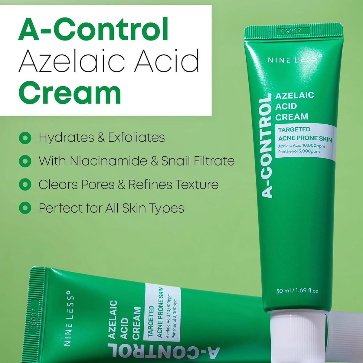 [NINELESS] A-Control Azelaic Acid Cream 50ml