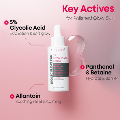 [NINELESS] Molecule-Clear 5% Glycolic Acid Serum 30ml