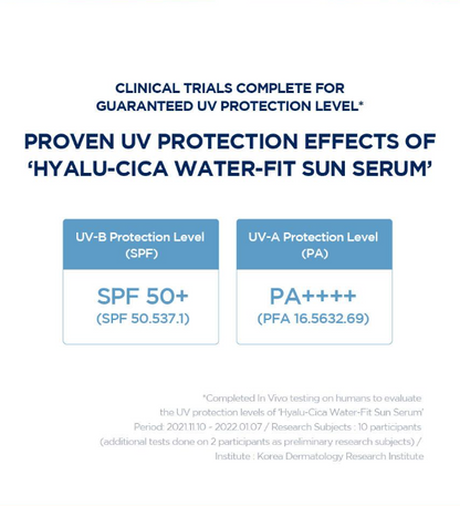 [SKIN1004] Hyalu-Cica Water-Fit Sun Serum 100ml