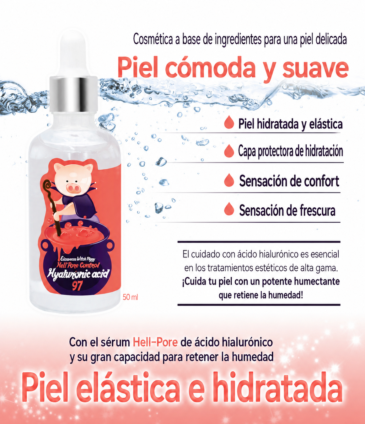 [Elizavecca] Witch Piggy Hell-Pore Control Hyaluronic Acid 97% 50ml