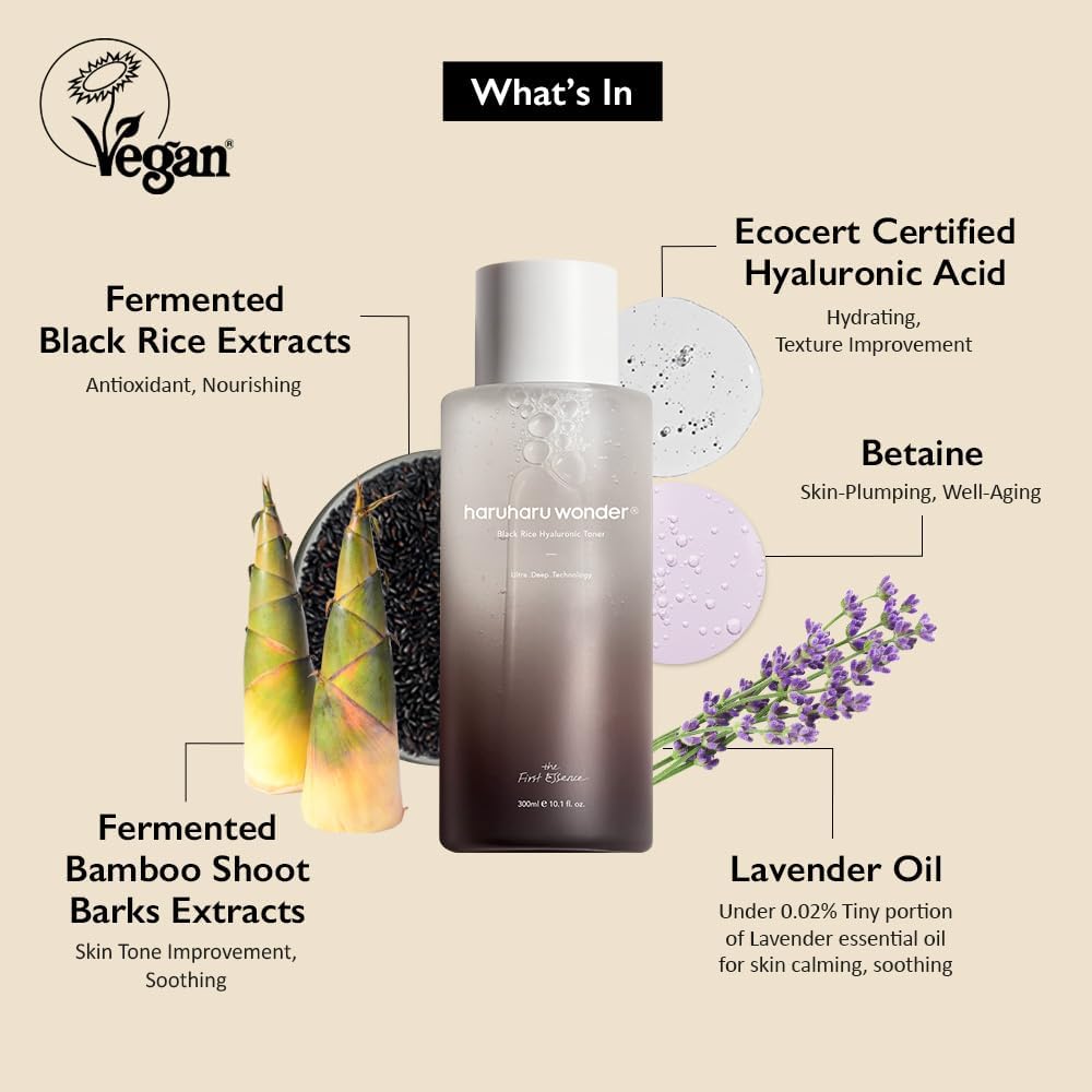 [haruharu wonder] Black Rice Hyaluronic Toner 300ml