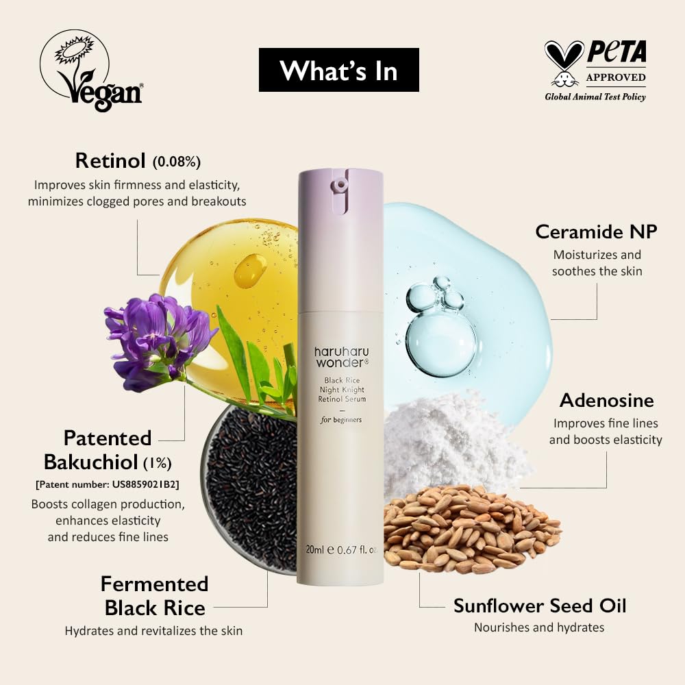 [haruharu wonder] Black Rice Night Knight Retinol Serum 20ml